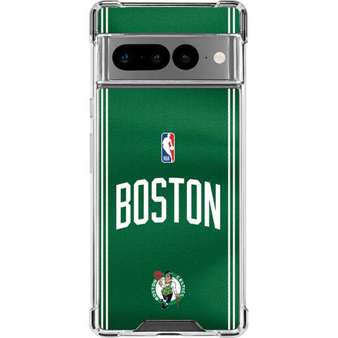 NBA Boston Celtics Jersey Google Pixel 7 Pro Clear Case